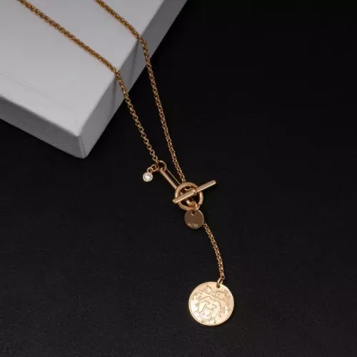 Cheap Hermes Necklaces In Rose Gold For Women #1373384 Replica Wholesale [$52.00 USD] [ITEM#1373384] on Replica Hermes Necklaces