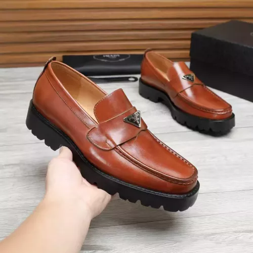 Cheap Prada Leather Shoes For Men #1373402 Replica Wholesale [$100.00 USD] [ITEM#1373402] on Replica Prada Leather Shoes