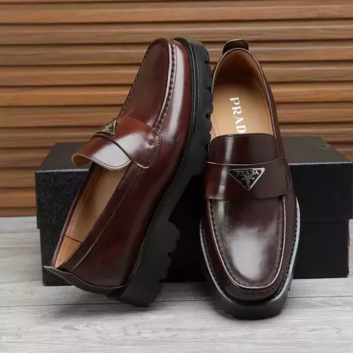 Cheap Prada Leather Shoes For Men #1373403 Replica Wholesale [$100.00 USD] [ITEM#1373403] on Replica Prada Leather Shoes
