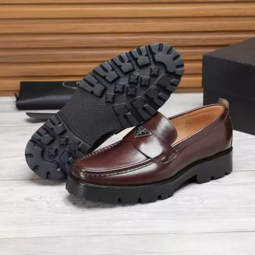 Cheap Prada Leather Shoes For Men #1373403 Replica Wholesale [$100.00 USD] [ITEM#1373403] on Replica Prada Leather Shoes