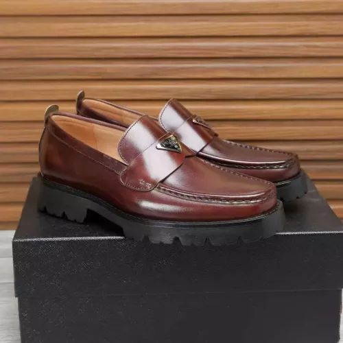 Cheap Prada Leather Shoes For Men #1373403 Replica Wholesale [$100.00 USD] [ITEM#1373403] on Replica Prada Leather Shoes
