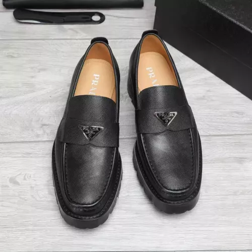 Cheap Prada Leather Shoes For Men #1373406 Replica Wholesale [$100.00 USD] [ITEM#1373406] on Replica Prada Leather Shoes