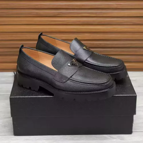 Cheap Prada Leather Shoes For Men #1373406 Replica Wholesale [$100.00 USD] [ITEM#1373406] on Replica Prada Leather Shoes