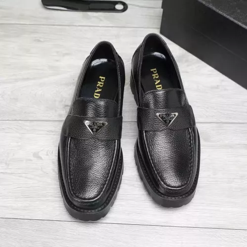 Cheap Prada Leather Shoes For Men #1373407 Replica Wholesale [$100.00 USD] [ITEM#1373407] on Replica Prada Leather Shoes