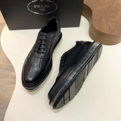 Cheap Prada Leather Shoes For Men #1373440 Replica Wholesale [$155.00 USD] [ITEM#1373440] on Replica Prada Leather Shoes