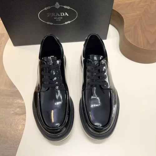 Cheap Prada Leather Shoes For Men #1373442 Replica Wholesale [$155.00 USD] [ITEM#1373442] on Replica Prada Leather Shoes