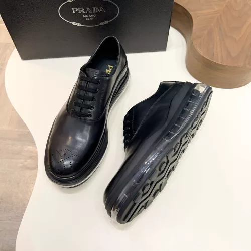Cheap Prada Leather Shoes For Men #1373443 Replica Wholesale [$155.00 USD] [ITEM#1373443] on Replica Prada Leather Shoes
