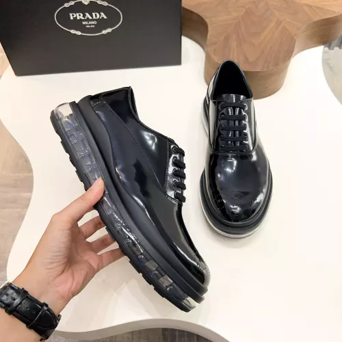 Cheap Prada Leather Shoes For Men #1373444 Replica Wholesale [$155.00 USD] [ITEM#1373444] on Replica Prada Leather Shoes