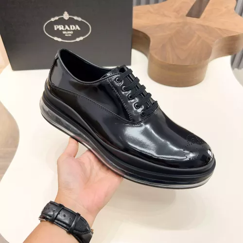 Cheap Prada Leather Shoes For Men #1373444 Replica Wholesale [$155.00 USD] [ITEM#1373444] on Replica Prada Leather Shoes