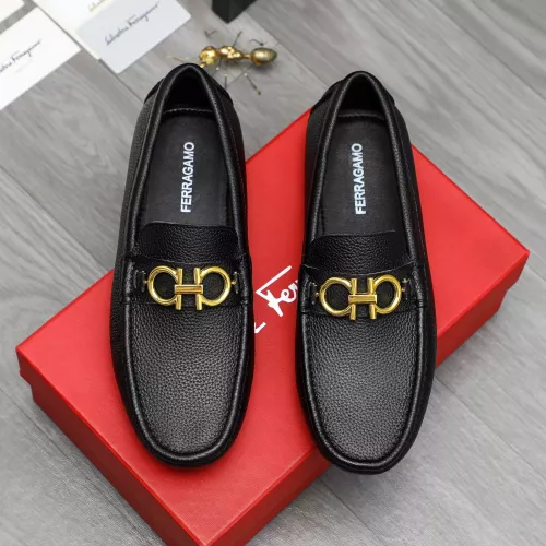 Cheap Salvatore Ferragamo Leather Shoes For Men #1373500 Replica Wholesale [$82.00 USD] [ITEM#1373500] on Replica Salvatore Ferragamo Leather Shoes