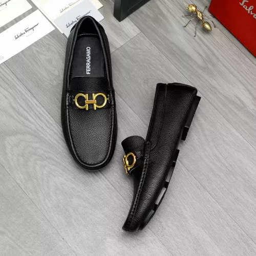 Cheap Salvatore Ferragamo Leather Shoes For Men #1373500 Replica Wholesale [$82.00 USD] [ITEM#1373500] on Replica Salvatore Ferragamo Leather Shoes