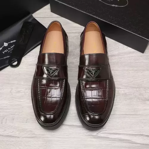 Cheap Prada Leather Shoes For Men #1373519 Replica Wholesale [$102.00 USD] [ITEM#1373519] on Replica Prada Leather Shoes
