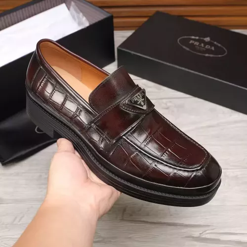Cheap Prada Leather Shoes For Men #1373519 Replica Wholesale [$102.00 USD] [ITEM#1373519] on Replica Prada Leather Shoes