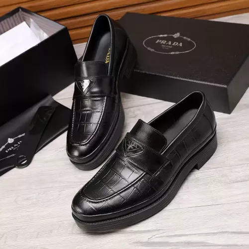 Cheap Prada Leather Shoes For Men #1373520 Replica Wholesale [$102.00 USD] [ITEM#1373520] on Replica Prada Leather Shoes
