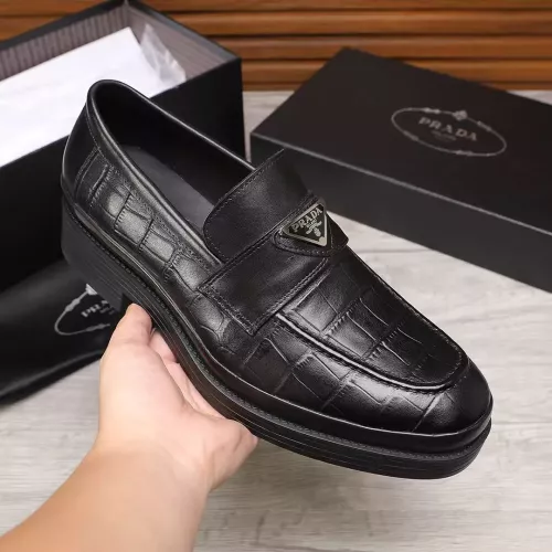 Cheap Prada Leather Shoes For Men #1373520 Replica Wholesale [$102.00 USD] [ITEM#1373520] on Replica Prada Leather Shoes
