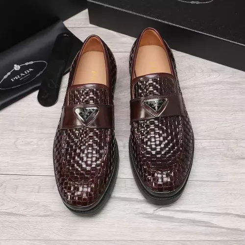 Cheap Prada Leather Shoes For Men #1373521 Replica Wholesale [$112.00 USD] [ITEM#1373521] on Replica Prada Leather Shoes