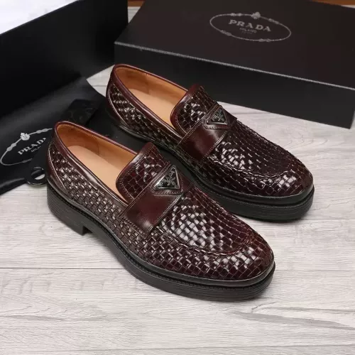 Cheap Prada Leather Shoes For Men #1373521 Replica Wholesale [$112.00 USD] [ITEM#1373521] on Replica Prada Leather Shoes