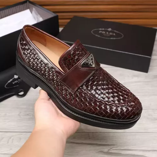 Cheap Prada Leather Shoes For Men #1373521 Replica Wholesale [$112.00 USD] [ITEM#1373521] on Replica Prada Leather Shoes