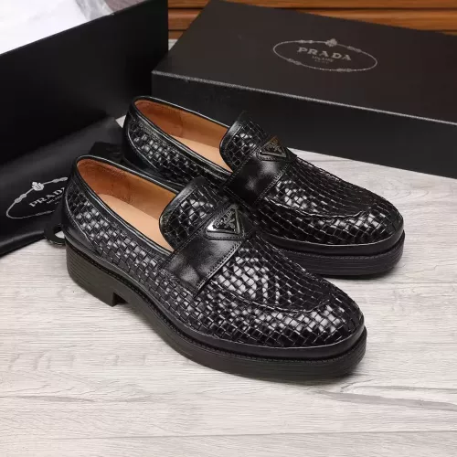 Cheap Prada Leather Shoes For Men #1373522 Replica Wholesale [$112.00 USD] [ITEM#1373522] on Replica Prada Leather Shoes