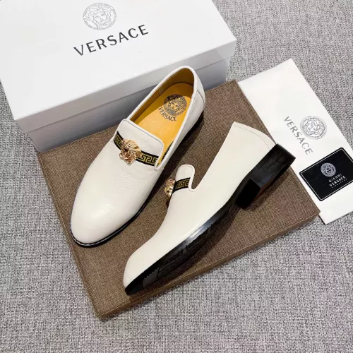 Cheap Versace Leather Shoes For Men #1373553 Replica Wholesale [$82.00 USD] [ITEM#1373553] on Replica Versace Leather Shoes