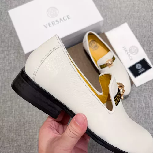 Cheap Versace Leather Shoes For Men #1373553 Replica Wholesale [$82.00 USD] [ITEM#1373553] on Replica Versace Leather Shoes