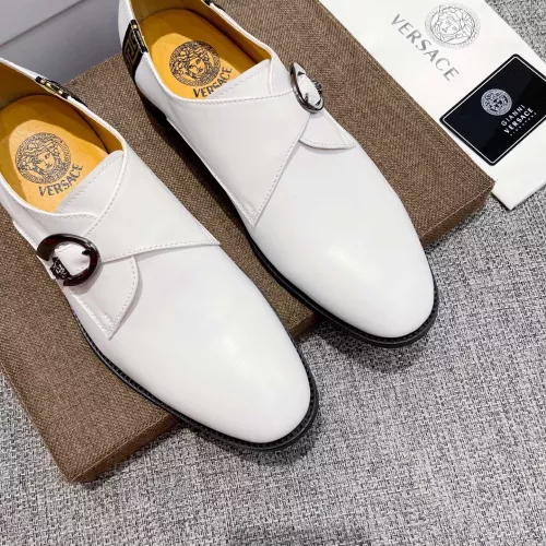 Cheap Versace Leather Shoes For Men #1373555 Replica Wholesale [$82.00 USD] [ITEM#1373555] on Replica Versace Leather Shoes