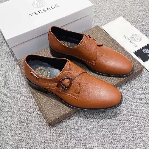 Cheap Versace Leather Shoes For Men #1373557 Replica Wholesale [$82.00 USD] [ITEM#1373557] on Replica Versace Leather Shoes
