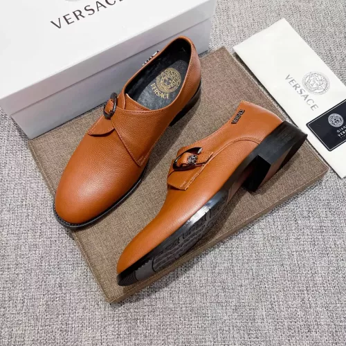 Cheap Versace Leather Shoes For Men #1373557 Replica Wholesale [$82.00 USD] [ITEM#1373557] on Replica Versace Leather Shoes