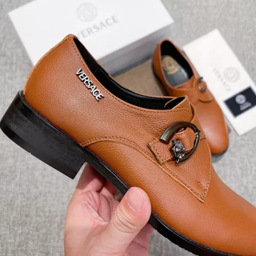 Cheap Versace Leather Shoes For Men #1373557 Replica Wholesale [$82.00 USD] [ITEM#1373557] on Replica Versace Leather Shoes