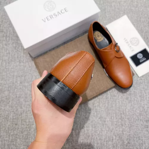 Cheap Versace Leather Shoes For Men #1373557 Replica Wholesale [$82.00 USD] [ITEM#1373557] on Replica Versace Leather Shoes