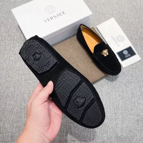 Cheap Versace Leather Shoes For Men #1373569 Replica Wholesale [$82.00 USD] [ITEM#1373569] on Replica Versace Leather Shoes