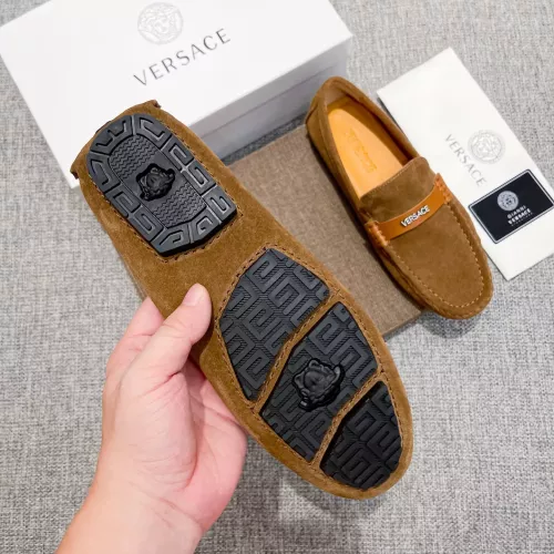 Cheap Versace Leather Shoes For Men #1373570 Replica Wholesale [$82.00 USD] [ITEM#1373570] on Replica Versace Leather Shoes