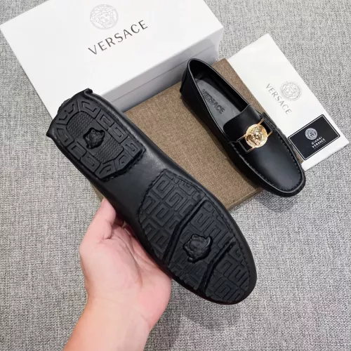 Cheap Versace Leather Shoes For Men #1373573 Replica Wholesale [$85.00 USD] [ITEM#1373573] on Replica Versace Leather Shoes