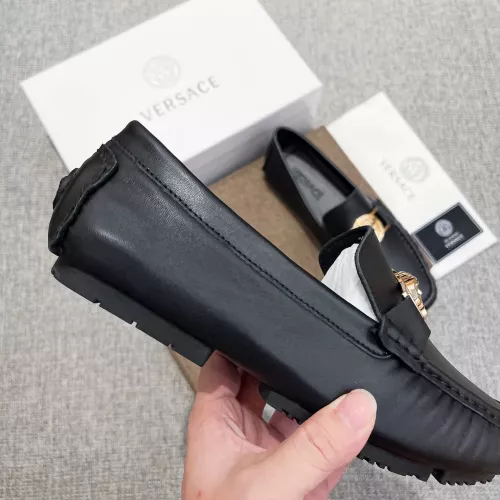 Cheap Versace Leather Shoes For Men #1373573 Replica Wholesale [$85.00 USD] [ITEM#1373573] on Replica Versace Leather Shoes