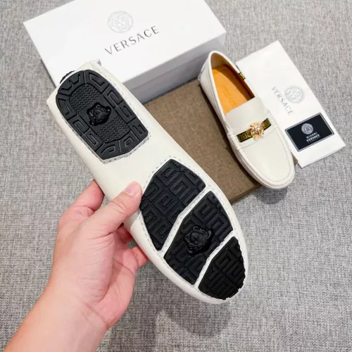 Cheap Versace Leather Shoes For Men #1373575 Replica Wholesale [$85.00 USD] [ITEM#1373575] on Replica Versace Leather Shoes