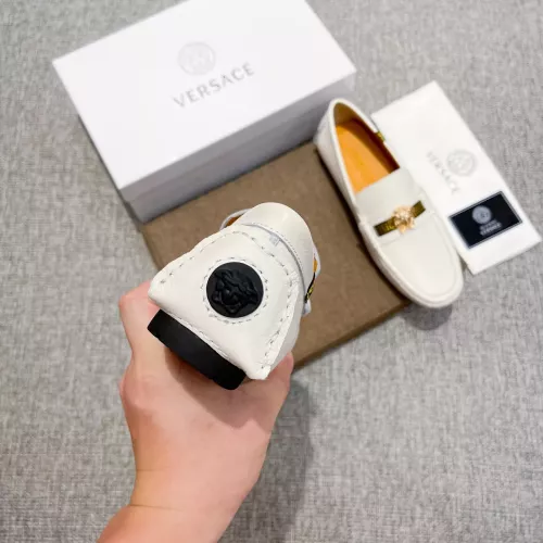 Cheap Versace Leather Shoes For Men #1373575 Replica Wholesale [$85.00 USD] [ITEM#1373575] on Replica Versace Leather Shoes