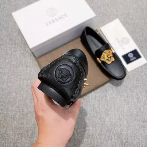 Cheap Versace Leather Shoes For Men #1373579 Replica Wholesale [$85.00 USD] [ITEM#1373579] on Replica Versace Leather Shoes