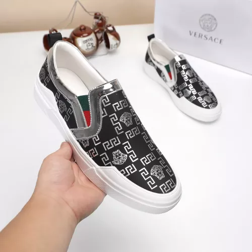 Cheap Versace Casual Shoes For Men #1373596 Replica Wholesale [$68.00 USD] [ITEM#1373596] on Replica Versace Casual Shoes