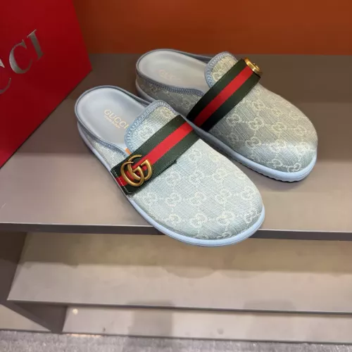 Cheap Gucci Slippers For Men #1373650 Replica Wholesale [$64.00 USD] [ITEM#1373650] on Replica Gucci Slippers