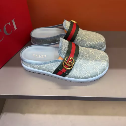 Cheap Gucci Slippers For Men #1373650 Replica Wholesale [$64.00 USD] [ITEM#1373650] on Replica Gucci Slippers