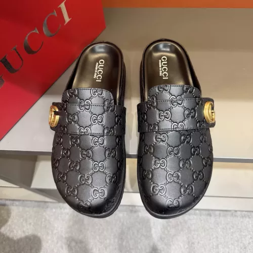 Cheap Gucci Slippers For Men #1373655 Replica Wholesale [$72.00 USD] [ITEM#1373655] on Replica Gucci Slippers