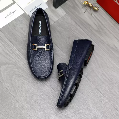 Cheap Salvatore Ferragamo Leather Shoes For Men #1373657 Replica Wholesale [$82.00 USD] [ITEM#1373657] on Replica Salvatore Ferragamo Leather Shoes