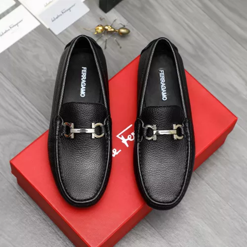 Cheap Salvatore Ferragamo Leather Shoes For Men #1373659 Replica Wholesale [$82.00 USD] [ITEM#1373659] on Replica Salvatore Ferragamo Leather Shoes