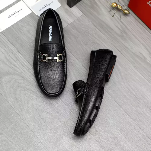 Cheap Salvatore Ferragamo Leather Shoes For Men #1373659 Replica Wholesale [$82.00 USD] [ITEM#1373659] on Replica Salvatore Ferragamo Leather Shoes