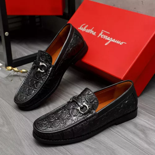 Cheap Salvatore Ferragamo Leather Shoes For Men #1373663 Replica Wholesale [$80.00 USD] [ITEM#1373663] on Replica Salvatore Ferragamo Leather Shoes