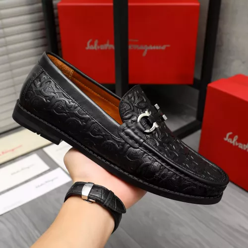 Cheap Salvatore Ferragamo Leather Shoes For Men #1373663 Replica Wholesale [$80.00 USD] [ITEM#1373663] on Replica Salvatore Ferragamo Leather Shoes