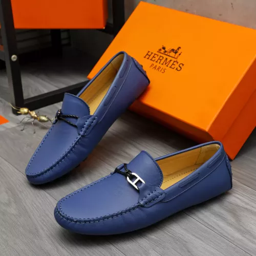 Cheap Hermes Leather Shoes For Men #1373669 Replica Wholesale [$82.00 USD] [ITEM#1373669] on Replica Hermes Leather Shoes