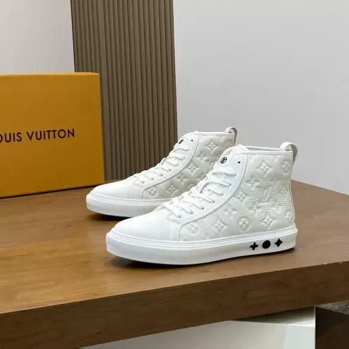 Cheap Louis Vuitton High Tops Shoes For Men #1373687 Replica Wholesale [$140.00 USD] [ITEM#1373687] on Replica Louis Vuitton High Tops Shoes
