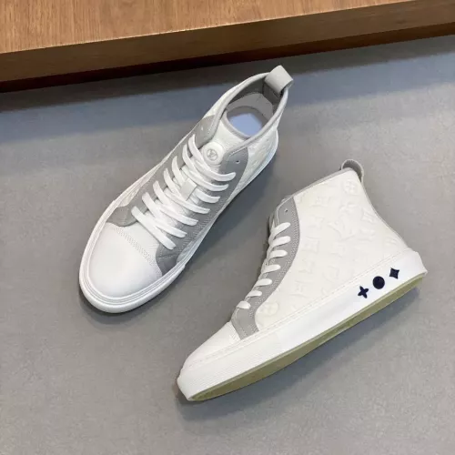 Cheap Louis Vuitton High Tops Shoes For Men #1373688 Replica Wholesale [$140.00 USD] [ITEM#1373688] on Replica Louis Vuitton High Tops Shoes