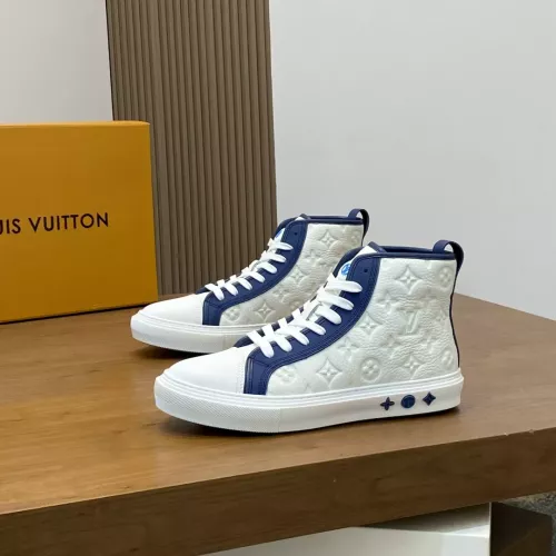 Cheap Louis Vuitton High Tops Shoes For Men #1373689 Replica Wholesale [$140.00 USD] [ITEM#1373689] on Replica Louis Vuitton High Tops Shoes